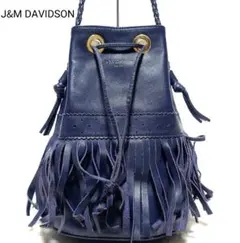 美品 J&MDAVIDSON　ショルダーバッグ 肩掛け カーニバル 巾着 レザー