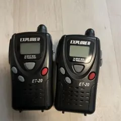 EXPLORER ET-20X トランシーバー　まとめ売り FRC F.R.C. エフアールシー EXPLORER ET-20X 特定小電力