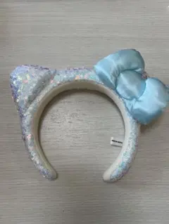 キティ　カチューシャ　スパンコール　白USJ