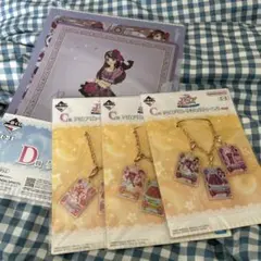 アイカツ！　一番くじ クリアファイル　カードバッグチャーム セット