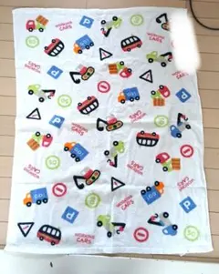 子供　車　保育園　お昼寝　タオルケット　100×70