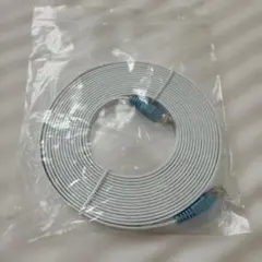 新品未使用 LANケーブル フラットタイプ ホワイト ソフトバンクAir付属品のサムネイル