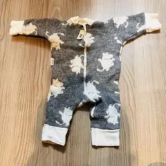 ムーミン柄ロンパース グレー