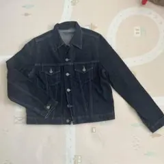 【美品】UNIQLO デニムジャケット Lサイズ ダークブルー