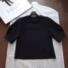 新品未着用☆FOXEY DAISY LIN 半袖 Tシャツ ブラック DLロゴ♡のサムネイル