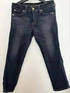 【極美品】SOMETHING ビーナスジーンズ L 濃紺 刺繍 ストレッチ美脚