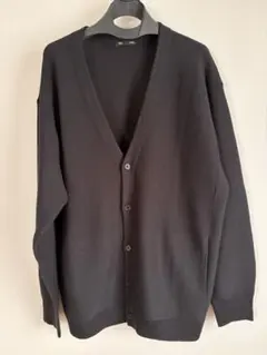 GU 黒カーディガン　L　ポケットあり