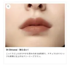 OSAJI オサジ⠀ニュアンス リップバーム 04 Shiranai〈知らない〉のサムネイル