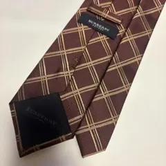 Burberry ネクタイ ボルドー チェック柄のサムネイル