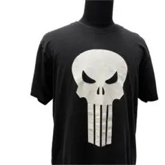 The Punisher ドクロ プリント Tシャツ 黒