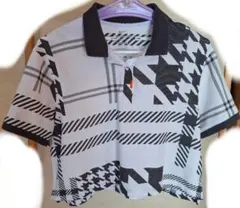 ナイキ　NIKE　 千鳥柄　ショート丈　ポロシャツ
