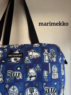 marimekkoマリメッコ ミニボストンバッグ ショルダータイプ アニマル柄