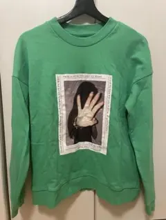 ZGY DENIM グリーン スウェット トレーナー