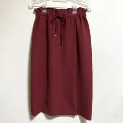 美品　グリーンレーベル　タイトスカート　36 ボルドー　日本製のサムネイル