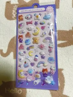 かわいい動物と星のシールセット