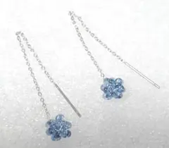 ファルファーレのフラワーボールのサージカルステンレスアメリカンピアス