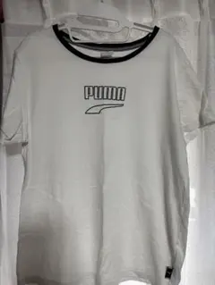 PUMA 刺繍ロゴ 半袖Tシャツ ホワイト