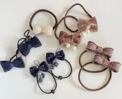 お値下げ☆清楚で可愛いリボン型のヘアゴムまとめ売り♡匿名配送