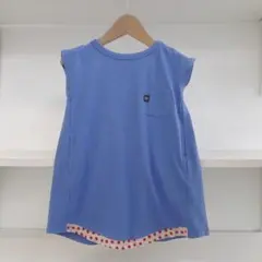 新品　ブルーオリゾン　90 チュニック Tシャツ ブルー　日本製のサムネイル
