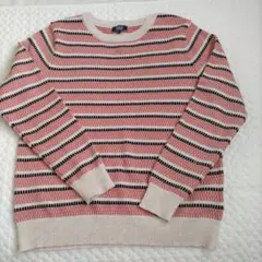 PART2 ストライプニットセーター Lサイズ