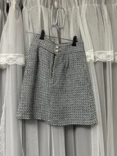 チェック柄タイトミニスカート