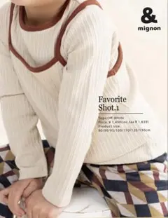 &mignon アンドミニョン バースデイ カットソー 95