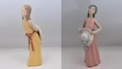 帽子をもつパメラ　他　2体おまとめ　★リヤドロ　スペイン　ポーセリン　ご成約済み