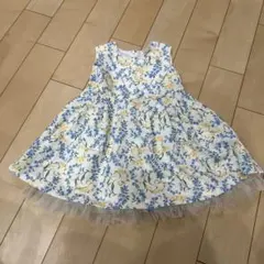 Petit main花柄ノースリーブワンピース