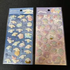 【まとめ買いで割引】サンリオ ぷくっとシール2枚セット ダイソー