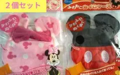 ☆Disneyグッズ☆ミッキー・ミニー カイロ入れ 小物入れ マスコット２個組