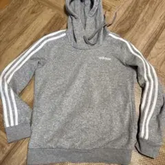 adidas グレー パーカー スリーストライプスのサムネイル