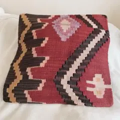 オールドキリム クッションカバー 約40cm×40cm