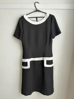 レトロ ワンピース モノトーン