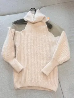 snidel タートルネックニットワンピース