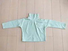 Amber ミントグリーン ハイネック 長袖カットソー