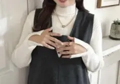 アイボリー ニット l