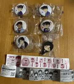 名探偵コナン  カプセル缶バッジ＆カバー  カプセルラバーマスコット2024