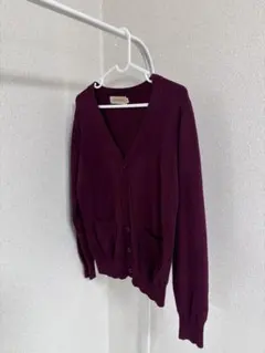 CAMPURE バーガンディカーディガン Sサイズ バレンタイン