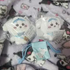 ちいかわサンリオコラボ マスコット ハチワレ シナモンロール　三点セット