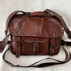 vintage レザーリュック ショルダーバッグ 本革 3way ビジネスバッグ