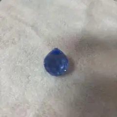 クリスタルガラスしずく型サンキャッチャー　ブルー