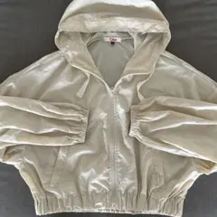 PINK LATTE フード付きジャケット アイボリー