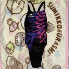 ミズノ MIZUNO 競泳水着 マイティライン Sサイズ ハイカット ウロコ柄のサムネイル