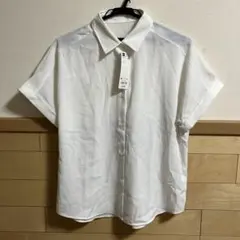 GU ドレープ半袖シャツ M