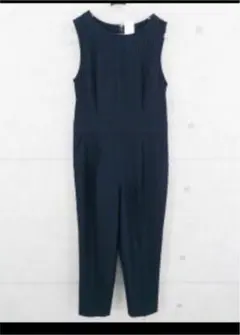 ストライプ オールインワン Sネイビー