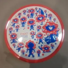 モ*ん様 EXPO 2025 ミャクミャク　キャラクター缶 直径約18cm　空き