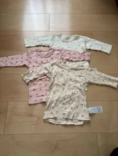 しまむら　ファイバーヒート長袖インナー３枚セット