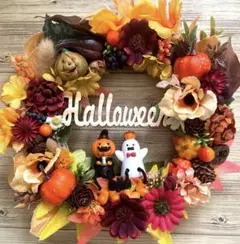 ハロウィンリース　秋リース