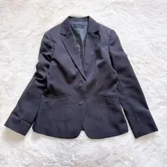 テーラードジャケット シングル 2ボタン オフィス フォーマル 上品 きれいめM