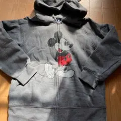 ディズニー ミッキー 裏起毛　耳付きパーカー　150